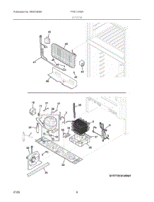 05 - System parts for Electrolux Refrigerator FFTR1814WB0 from AppliancePartsPros.com