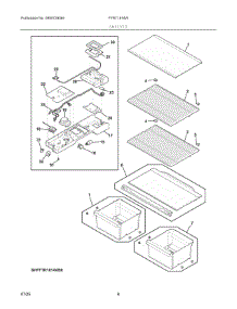 04 - Shelves parts for Electrolux Refrigerator FFTR1814WB0 from AppliancePartsPros.com