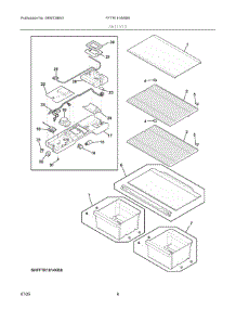 04 - Shelves parts for Electrolux Refrigerator FFTR1814WB9 from AppliancePartsPros.com