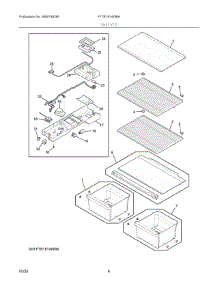 04 - Shelves parts for Electrolux Refrigerator FFTR1814WBA from AppliancePartsPros.com