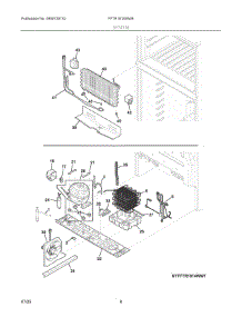 05 - System parts for Electrolux Refrigerator FFTR1814WW8 from AppliancePartsPros.com