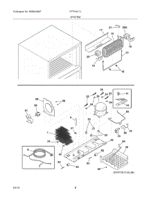 09 - System parts for Electrolux Refrigerator FFTR1817LWF from AppliancePartsPros.com
