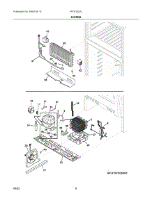 05 - System parts for Electrolux Refrigerator FFTR1820VS0 from AppliancePartsPros.com