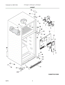 03 - Cabinet parts for Electrolux Refrigerator FFTR1821TD4 from AppliancePartsPros.com