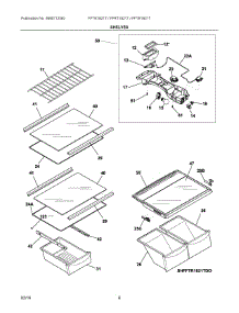 04 - Shelves parts for Electrolux Refrigerator FFTR1821TD4 from AppliancePartsPros.com