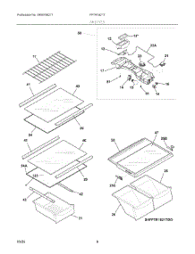 04 - Shelves parts for Electrolux Refrigerator FFTR1821TD5 from AppliancePartsPros.com