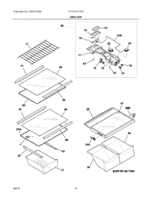 04 - Shelves parts for Electrolux Refrigerator FFTR1821TW5 from AppliancePartsPros.com