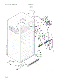 03 - Cabinet parts for Electrolux Refrigerator FFTR1821TW9 from AppliancePartsPros.com