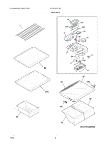 04 - Shelves parts for Electrolux Refrigerator FFTR1832QF0 from AppliancePartsPros.com