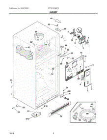 03 - Cabinet parts for Electrolux Refrigerator FFTR1832QF0 from AppliancePartsPros.com
