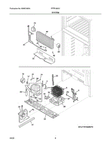 System parts for Electrolux Refrigerator FFTR1835VB7 from AppliancePartsPros.com
