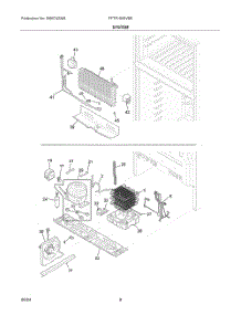 05 - System parts for Electrolux Refrigerator FFTR1835VBB from AppliancePartsPros.com