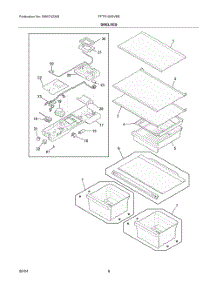04 - Shelves parts for Electrolux Refrigerator FFTR1835VBB from AppliancePartsPros.com