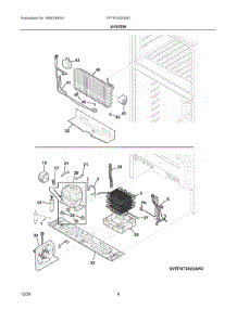 05 - System parts for Electrolux Refrigerator FFTR1835VBD from AppliancePartsPros.com