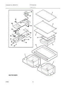 04 - Shelves parts for Electrolux Refrigerator FFTR1835VS3 from AppliancePartsPros.com