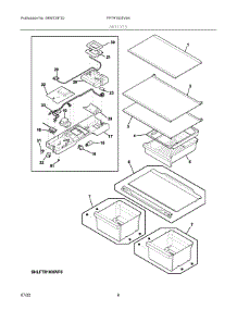 04 - Shelves parts for Electrolux Refrigerator FFTR1835VS4 from AppliancePartsPros.com