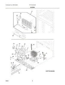 05 - System parts for Electrolux Refrigerator FFTR1835VSB from AppliancePartsPros.com
