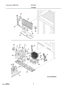 System parts for Electrolux Refrigerator FFTR1835VW2 from AppliancePartsPros.com