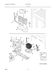 05 - System parts for Electrolux Refrigerator FFTR1835VWC from AppliancePartsPros.com
