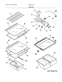 Shelves parts for Electrolux Refrigerator FFTR2021TSB from AppliancePartsPros.com