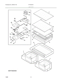 04 - Shelves parts for Electrolux Refrigerator FFTR2045VB6 from AppliancePartsPros.com