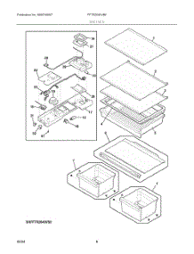 04 - Shelves parts for Electrolux Refrigerator FFTR2045VB8 from AppliancePartsPros.com