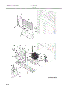 05 - System parts for Electrolux Refrigerator FFTR2045VB9 from AppliancePartsPros.com
