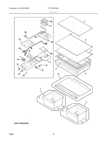 04 - Shelves parts for Electrolux Refrigerator FFTR2045VBA from AppliancePartsPros.com