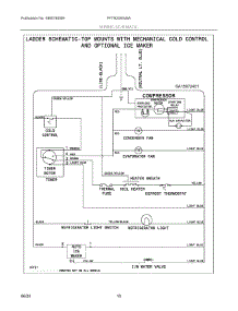 06 - Wiring Schematic parts for Electrolux Refrigerator FFTR2045VBA from AppliancePartsPros.com
