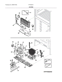 System parts for Electrolux Refrigerator FFTR2045VD2 from AppliancePartsPros.com