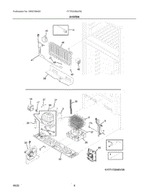 05 - System parts for Electrolux Refrigerator FFTR2045VWC from AppliancePartsPros.com