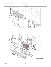 04 - System parts for Electrolux Freezer FFUE2022AWG from AppliancePartsPros.com