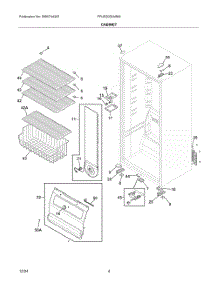 03 - Cabinet parts for Electrolux Freezer FFUE2022AWM from AppliancePartsPros.com