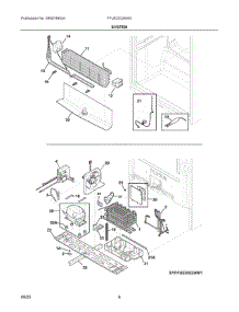 04 - System parts for Electrolux Freezer FFUE2022AWV from AppliancePartsPros.com