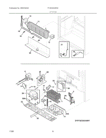 04 - System parts for Electrolux Freezer FFUE2024AND from AppliancePartsPros.com