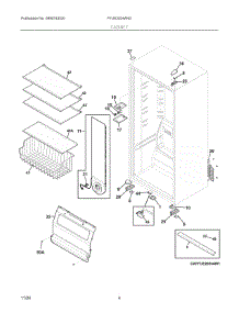 03 - Cabinet parts for Electrolux Freezer FFUE2024AND from AppliancePartsPros.com
