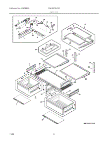 05 - Shelves parts for Electrolux Refrigerator FG4H2272UF02 from AppliancePartsPros.com
