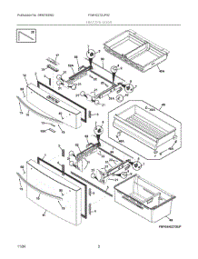 02 - Freezer Door parts for Electrolux Refrigerator FG4H2272UF02 from AppliancePartsPros.com
