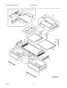 05 - Shelves parts for Electrolux Refrigerator FG4H2272UF03 from AppliancePartsPros.com