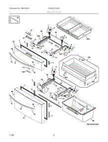02 - Freezer Door parts for Electrolux Refrigerator FG4H2272UF03 from AppliancePartsPros.com