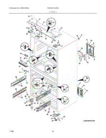04 - Cabinet parts for Electrolux Refrigerator FG4H2272UF04 from AppliancePartsPros.com