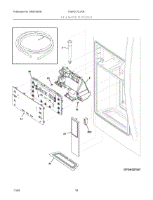 08 - Ice & Water Dispenser parts for Electrolux Refrigerator FG4H2272UF04 from AppliancePartsPros.com