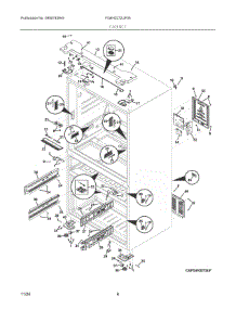 04 - Cabinet parts for Electrolux Refrigerator FG4H2272UF05 from AppliancePartsPros.com