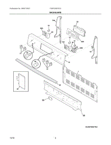 02 - Backguard parts for Electrolux Range FGEF3059TDG from AppliancePartsPros.com