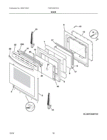 05 - Door parts for Electrolux Range FGEF3059TDG from AppliancePartsPros.com