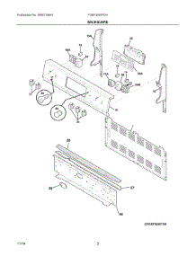 02 - Backguard parts for Electrolux Range FGEF3059TDH from AppliancePartsPros.com