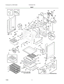 03 - Body parts for Electrolux Range FGEH3047VFD from AppliancePartsPros.com