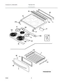 04 - Top / Drawer parts for Electrolux Range FGEH3047VFE from AppliancePartsPros.com