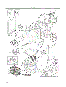 03 - Body parts for Electrolux Range FGEH3047VFF from AppliancePartsPros.com