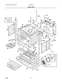 04 - Lower Oven parts for Electrolux Wall Oven FGET3066UDA from AppliancePartsPros.com